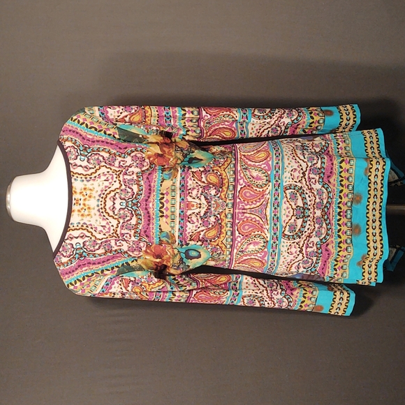 Beige by Eci mixed print tunic - Picture 3 of 4